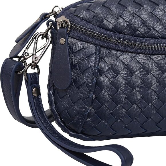 Elegant Vegan Leather Small Shoulder Purse - Adjustable & Hands-Free Option - Picture 6 of 9